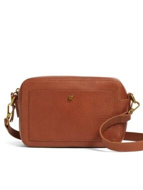 Madewell Large Transport Camera Bag Cow Leather Brown